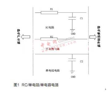 RC電路或者單電阻、單電容電路