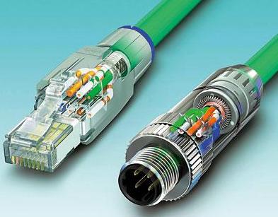 圖3 按入電纜芯、剪斷，且蓋好防護(hù)蓋：無(wú)論是RJ45還是M12連接器，它們都能夠?qū)崿F(xiàn)快速且可靠的安裝