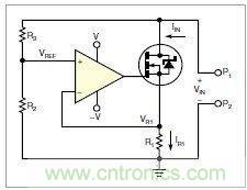 圖1：MOSFET的電阻變化，功能上像是一只可變電阻