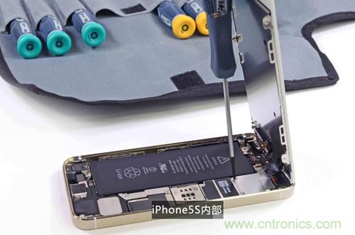 土豪金iPhone 5S拆解：內部結構升級，維修難度增加