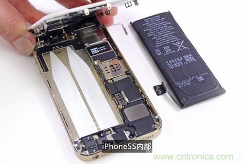 土豪金iPhone 5S拆解：內部結構升級，維修難度增加