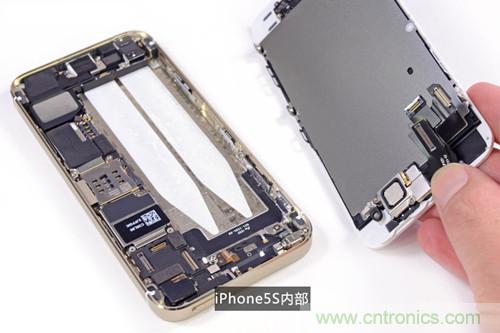 土豪金iPhone 5S拆解：內部結構升級，維修難度增加