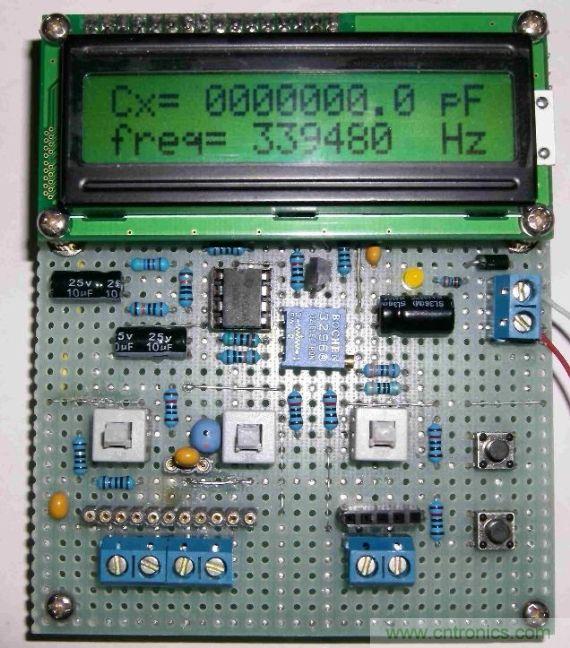 DIY集電容、電感和頻率為一體的測(cè)量?jī)x器