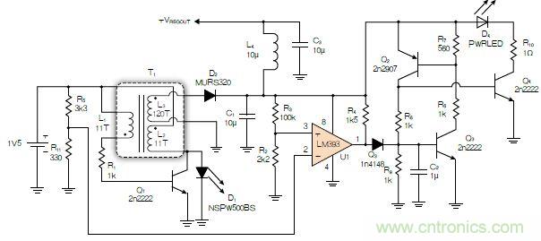 神級反激式開關(guān)電源，在1.1V電壓下點亮了HBLED燈！