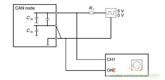  Cdiff測試原理（CANnode輸出線從上往下為CANH、CANL、GND）