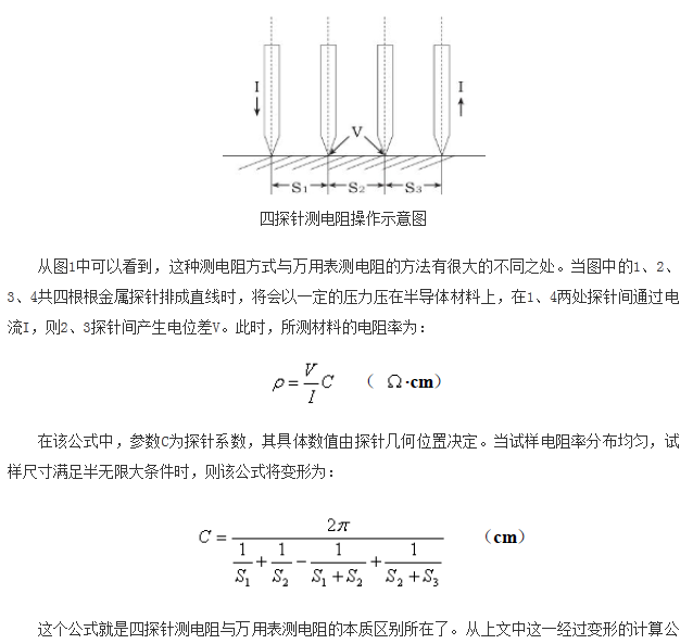 如何區(qū)分萬用表測電阻和四探針測電阻？