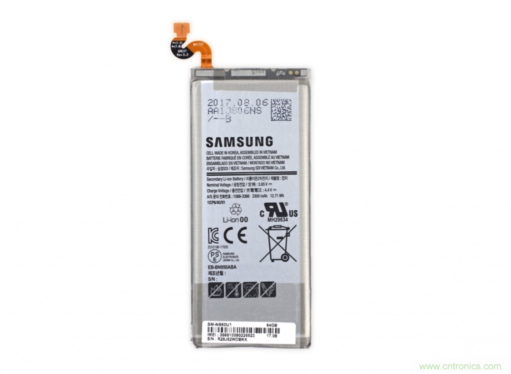 三星Note 8拆解，模塊化+分離式設(shè)計(jì)成趨勢？