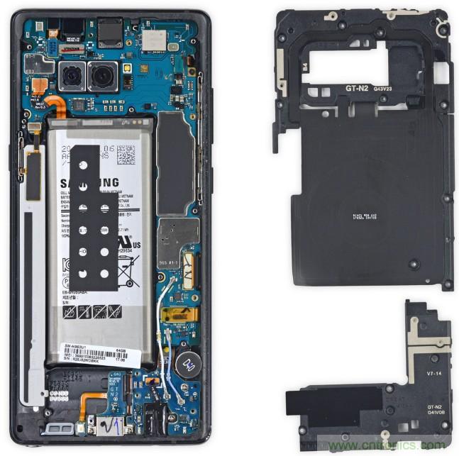 三星Note 8拆解，模塊化+分離式設(shè)計(jì)成趨勢？