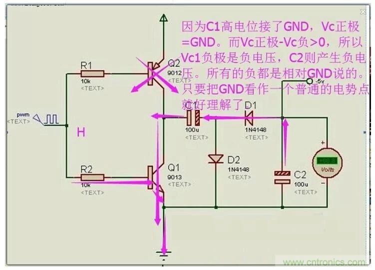 負(fù)壓是怎么產(chǎn)生的？附電路詳細(xì)分析