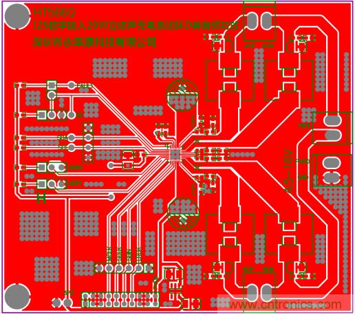 HT566 I2S數(shù)字輸入2x20W立體聲無(wú)電感閉環(huán)D類(lèi)音頻功放解決方案