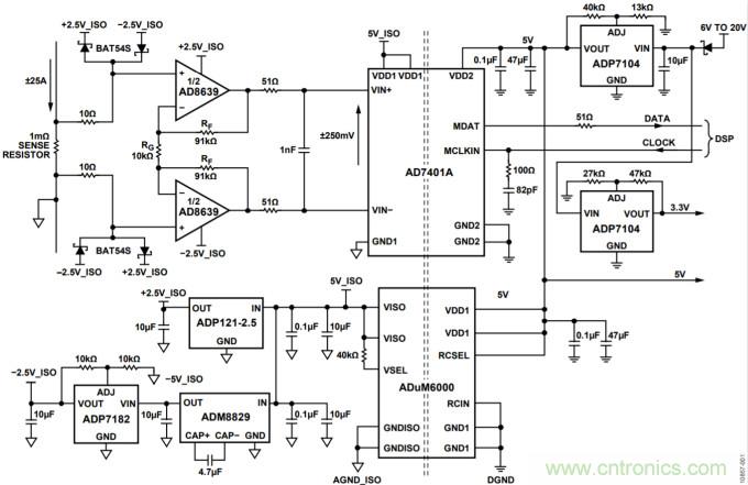 集成隔離式電源、用于太陽能光伏轉換器的完全隔離式電流檢測電路