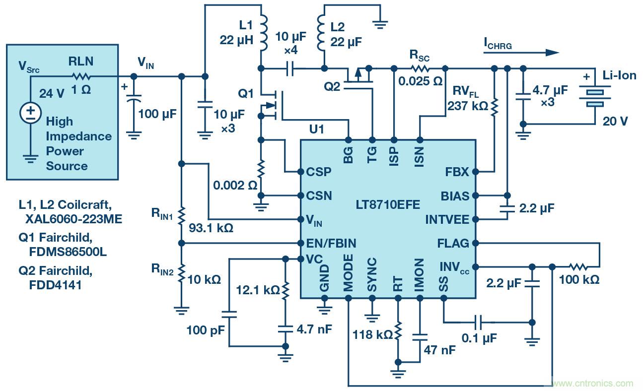 LT8710多功能 DC/DC控制器解決了高阻抗、超長工業(yè)電源線的電壓降問題