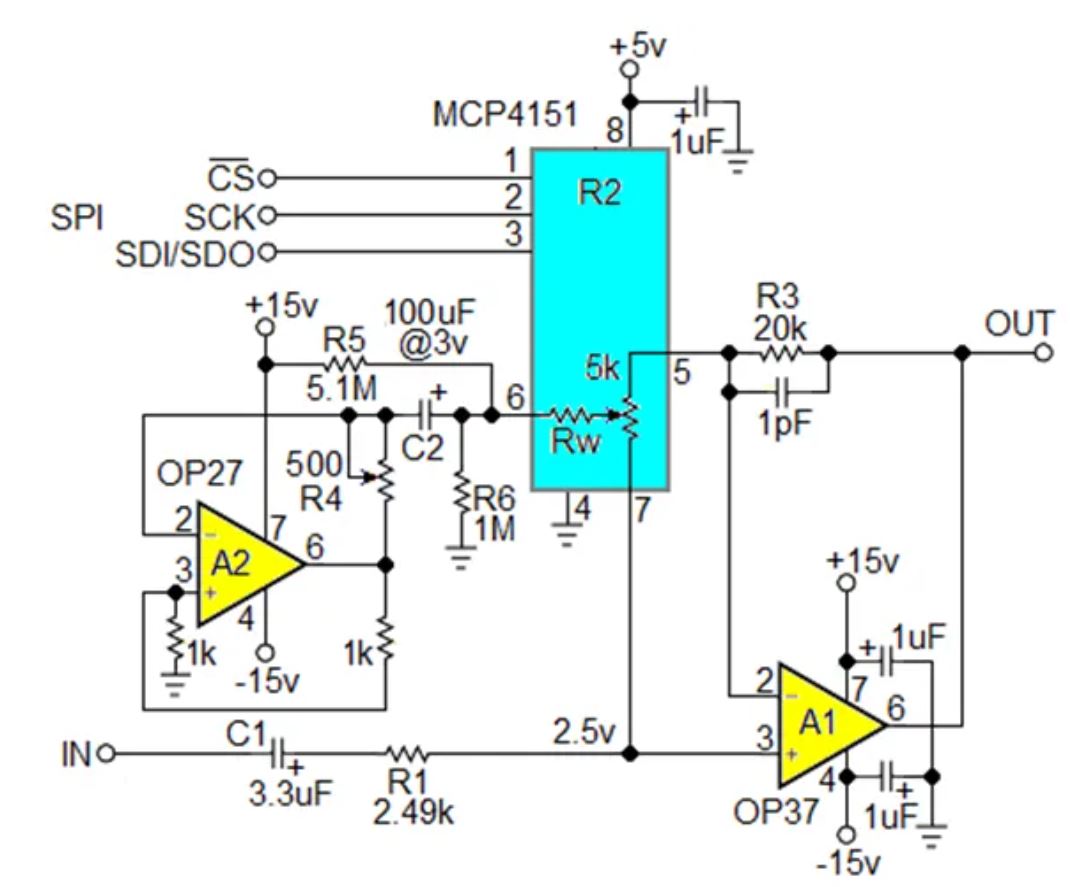 數(shù)字電位器能否代替電路中的機(jī)械電位器？