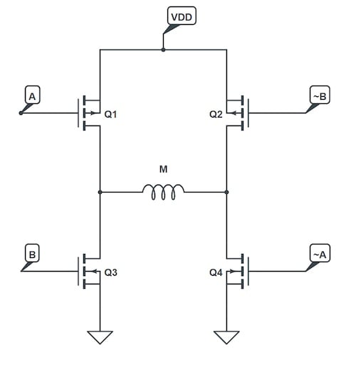使用互補PWM、擊穿和死區(qū)時間的 H 橋直流電機控制