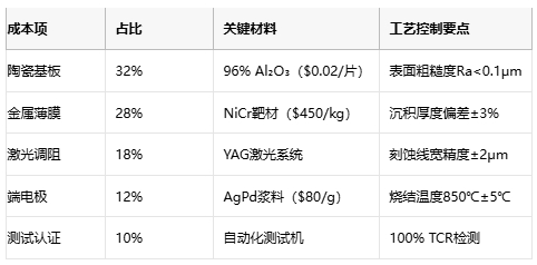 薄膜電阻技術深度解析與產業(yè)應用指南